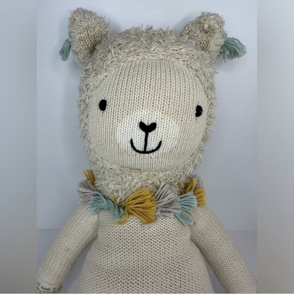 Cuddle + Kind Llama Knitted Doll Plush Plushie 20” Made in Peru - Picture 9 of 10